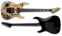Personnalisé révèle Kirk Hammett Signature KH Ouiija Guitare naturelle