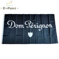Dom Perignon Champagne Vlag 3 * 5ft (90 cm * 150cm) Polyester Vlag Banner Decoratie Flying Home Garden Flag Feestelijke geschenken