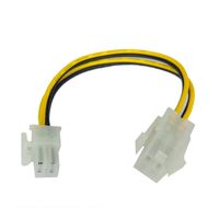 ATX 4 Pin Male to 4 Pin Female Adapter 4Pin Female PC CPU Power Supply Extension Cable Connector 20cm
