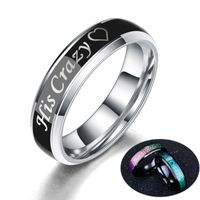Couple Stainless Steel Rings His Carzy Her Weirdo Temptation...