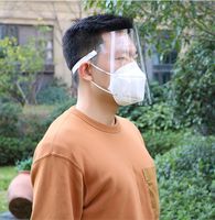 Universal-Face Shield Anti-Fog-Schutzmaske HD Transparent Klar Kinder Erwachsene Full Face Oil-Spritzwasserschutz Staubschutz PET Schutzmasken