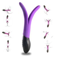 Çift Y200616 için su geçirmez Tavşan Vibratör G Spot Massager Multispeed Seks Oyuncak Silikon Çift Motorlar vibratör İçin Kadınlar Seks Ürünleri