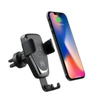 10W Car Mount Qi Wireless Charger For iPhone XS Max X XR 8 Samsung NOTE 9 S10 S9 s8 plus Fast Wireless Charging Car Phone Holder