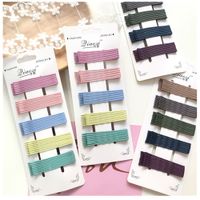 300pcs Hair Clips Wave Flat Curved Hairpin Styling Metal Barrette Candy Color Bobby Pins for Women Girls Headwear Accessories
