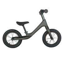 12 인치 어린이 균형 자전거 2-6 세 어린이 어린이 탄소 섬유 3K 무광택 프레임 + 알루미늄 바퀴