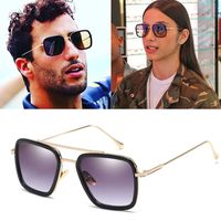 2019 DPZ Fashion  Flight Style  Men Square Brand Design Sun Glasses Oculos De Sol Retro