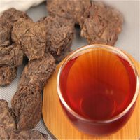 التفضيل 200g Yunnan من الدرجة العلوية الناضجة الشاي الشاي الصغير كتلة طبيعية أسود شاي الشاي القديم الشجرة المطبوخة