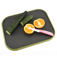 Square Multi -Functional Cutting Board Vegetable Meat Chopping Block Anti Slip Double Sided Chopping Board Kitchen Tools -Black