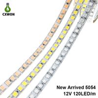 Nueva SMD 5054 5050 IP65 IP67 RGB 12V impermeables tiras de LED flexible No-impermeable luz 600 LED los 5M alta calidad de doble cara