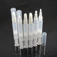 Fırça ile 3 ml Boş Büküm Kalem Doldurulabilir Şişe Kozmetik Konteyner Balsamı Nail Art Boya F2062 için Oje Tüp