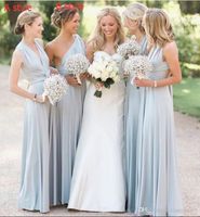 Custom Made Light Blue Bridesmaid Dresses Floor Length Long ...