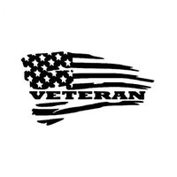 Amerikaanse vlag veteraan patroon reflecterende vinyl auto decal ca-449