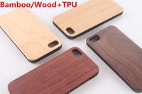 Cas de bambou / bois réel + Cas TPU pour iPhone X XS MAX XR 11 11Pro 11Pro 11Pro 11Proxax Couverture dure Sculpture Bamboo Samsung Samsung Smartphone Protector