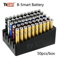 100 % 원래 Yocan B-Smart Battery Mod 예열 기능이있는 320mAh 조정 가능한 전압 vape 펜 510 나사 오일 왁스 드라이 허브 탱크
