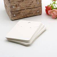 5*7cm White Blank Simple Style Jewelry Packaging Card Used F...