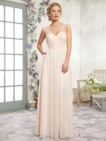 Compre al por mayor Vestidos De Damas De Honor De Color Beige de bajo  precio \u0026 de calidad con envío gratuito | Es.DHgate
