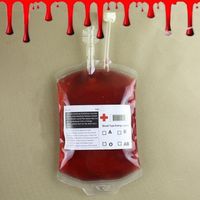 sacca di sangue Halloween Halloween chiaro commestibile del PVC della bevanda Forniture Bag The Vampire Diaries Cosplay Sacca di sangue Props decorazione di Halloween 350ML