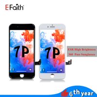 EFAITH AUO Yüksek Brigtness ve Çözünürlük için iPhone 7 Artı LCD Paneller Ekran Ekran Dokunmatik Ekran Digitizer Çerçeve Montajı Geçiş Güneş Gözlüğü.