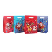 Boże Narodzenie prezent owinąć dzieci z pudełko łuk dekoracji dla domu Santa Claus wzór Candy Paper Torba