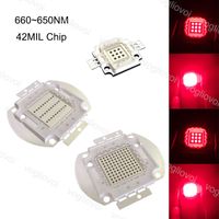 Light Beads Red 660~665NM COB 42MIL Chip 10W 20W 30W 50W 100W For Grow Covered Tent Green Houses Plant Hydroponic Systems EUB