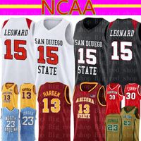 샌디에고 주 아즈텍 대학 kawhi 15 Leonard Jersey NCAA Mens James 13 Harden 23 Lebron Basketball Jerseys