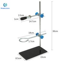 Lab Supplies Laboratory Stands SupportKicute 1pcs 30cm High Retort StandIron Stand With Clamp Clip