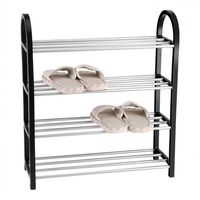 Shoe Rack Aluminum Metal Standing Shoe Rack DIY Shoes Storage Shelf Home Organizer Accessories shoe rack