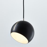 Nordic Tilt-bol Verstelbare LED Globe Opknoping Licht Zwart Wit Geschilderd Bed Droplight Hanglamp voor Lobby Slaapkamer Bar