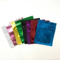 200pcs Clear Mylar Bags Sample Packets Metal Aluminum Candy Packaging zipper Pouch Resealable Plastic Foil Bag for Tea Snacks