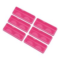 25 50pcs الرموش الوردية الحافظة المحمولة قابلة لإعادة الاستخدام الفارغة الرموش وهمية تخزين مربع البلاستيك مربع التغليف الشفافة