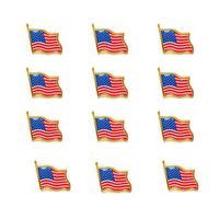 Die United States Flag Badge Party bevorzugt Kragen Pin Kleidung Krawatte Hut Rucksack Pin Jacke Accessoires Urlaub