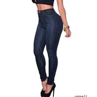 Yeni Mavi Seksi Skinny Bayan Jeans Femme 2017 İlkbahar Sonbahar İnce Yüksek Bel Kot Artı boyutu Denim Kalem Pantolon Yukarı Jeans A38W itin