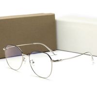 Atacado- Óculos De Sol New Verão Anti-azul Óculos De Luz com Moda Full Frame para Homens Mulheres Espelho Liso Designer Óculos com Caixa