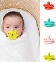 Silicone Nipple Food Grade Soft Silicone For Newborn Nipples Feeder Flexible Infant Cleaner Pacifier Funny Soother Baby Pacifier LSK35