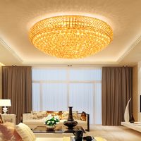 LED crystal chandeliers noble  gold high class K9 crystal ch...