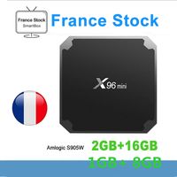 Stok Fransa Orijinal X96 Mini 2 GB 16 GB AMLogic S905W Android 9.0 TV Kutusu 4 K WiFi Arapça Akıllı TV Kutusu
