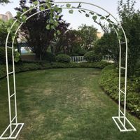 2019 Nuevo marco de arco nupcial Decoración de fondo 2.2M de altura Flor de cerezo Arco Soporte de flores Puerta Suministros de decoración de banquetes de boda tamaño 6