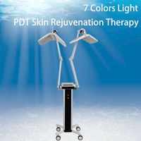 PAGAR Novo tratamento duplo 7 Cores Luz Fóton Elétrica Máscara Facial PDT Pele Rejuvenescimento Terapia instrumento de beleza