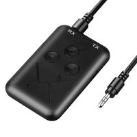 Receptor de Transmissor Bluetooth sem fio de áudio 3.5mm 2 em 1 adaptador de áudio estéreo para TV Carro Speaker Música Novo