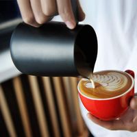 350ml Kök Rostfritt Stål Kopp Mjölk Frottkanna Espresso Kaffe Pitcher Barista Craft Kaffe Latte Milk Frothing Jug Pitcher