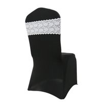 white lace chair sashes