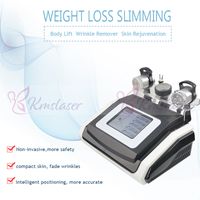 vücut zayıflama kilo kaybı cilt sıkılaştırma için Taşınabilir siyah renk 5in1 kavitasyon RF ultrasonik Vakum makinesi Sıcak satmak