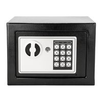 Muebles de dormitorio Mini Caja de caja electrónica de acero digital Caja de seguridad Safe Tecker Bill Jewelry Key Case Home EEUU Stock