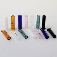 6mm 8mm Glasfilter Tips Kleurrijke Flat Ronde Mond Glas Tips voor Ruwe Rolling Papers Tabak Sigaret Houder Pyrex Glass Tube Filter Tips