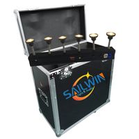 Sailwin Bühnenbeleuchtung 60W Warmwhtie Cree batteriebetriebene Wireless-LED Pinspot Licht mit 6in1 Lade Flight Case