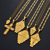 6 Model The Cross Pendant Chain Necklaces Men Women Girls Guam Hawaii Micronesia Chuuk Marshall Jewelry Crosses