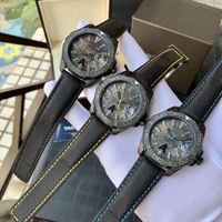 3 Farben-Sport-Uhren mit Automatik-Uhrwerk 41mm 316-Stahl-Gehäuse Nylonband