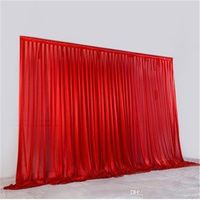 10x10ft Ice silk elegant wedding backdrop curtain drape wedd...