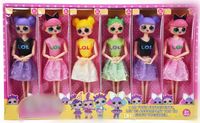 11 Zoll PVC Kawaii Kinder Spielzeug Anime Action-Figuren Realistische Reborn Puppen Für Mädchen 12 teile / schachtel