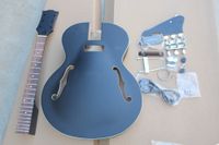 Factory Custom Matte Black Guitar Kit eléctrico (partes) con cuerpo de arce, herrajes dorados, bricolaje semiterminado para guitarra, oferta personalizada